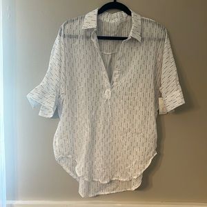 White Patterned Blouse